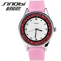 Vente en gros de silicone de vente chaude SHINOBI Japan Movt Quartz Watch For Women