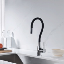 Deck Mounted Sink Kitchen Faucet In Black