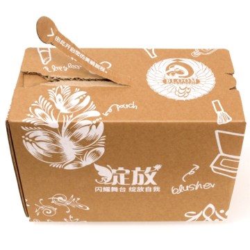 carton box with zipper tear strip