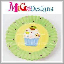 Custom Brand Eco-Friendly Cake Design Ceramic Candy Plate and Dish