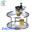 Kitchen Organizer 2 Tier Lazy Susan Rotating Turntable