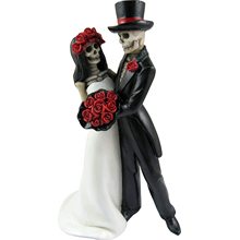 Halloween gotische Liebhaber romantische Braut und Bräutigamfigur