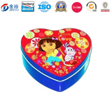 Custom Big Size Gold Color Oval Shape Tin Can e Sweets Candy Package Tin Box para venda