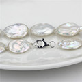Freshwater 20mm AA Coin Pearl Últimas Design Real Pearl Set