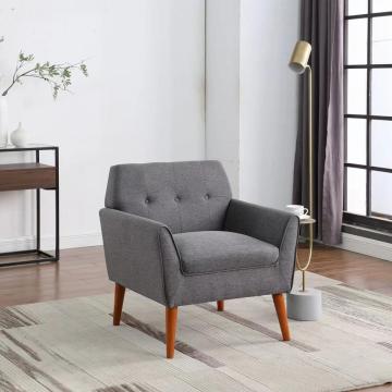 Modern Accent Fabric ArmChair Single Cloth Sofa