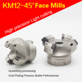 cnc lathe machining center indexable carbide face mills