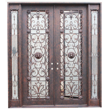 American Standard Hot Galvanized Wrought Iron Door