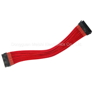 Câble d&#39;extension d&#39;alimentation ATX 24 broches rouge