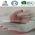 13 G Poliéster Shell PVC Dots Safety Work Glove