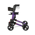 Bi-folding Adjustable Rollator With Removable Shopping Bag