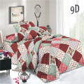 Polyester Checked Plain Pigment Printed Woven Bed Sheets