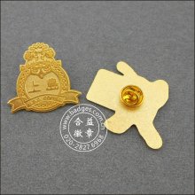 La insignia militar plateada oro de encargo del metal (GZHY-BADGE-087)