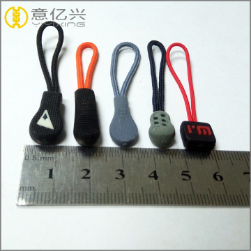 Various styles of silicone rubber zipper pull