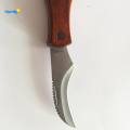 Perfectly  lightweight wooden handle mushroom knife