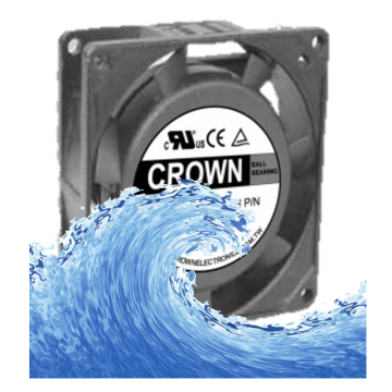 Crown 80x25 personal protection cooling Fan