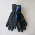 men's fleece gloves with PU on the palm