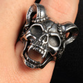 Retro animal sheep head ring domineering men's jewelry