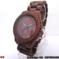 Top Quality Black Walnut-Wood Assista Quartz Relógios Hl17