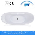 Seamless hydraulic standing bathtub with Drain