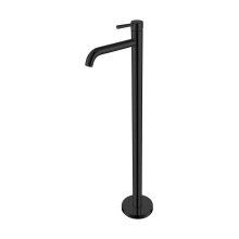 Matt Black Floor Free Standing Bathtub Faucet