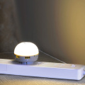 High Brightness Warm White Us EU UK Plug LED Night Light com Sensor de luz Dual USB Charger for Bedroom Home