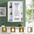 Wood Rack Mount Bathroom Vanity Cabinet Modern Shelf