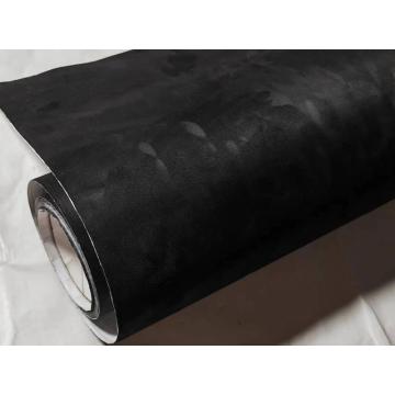 Adhesive Black Suede Fabric Vinyl