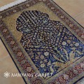 2.7'x4' Small Tree of Life Silk Persian Rug