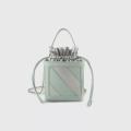 Square Drawstring Bucket Cross Body bag for Women