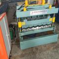 Glazed steel tile forming machine