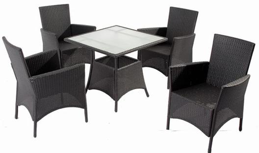 Classic Knock Down Outdoor Rattan Dining Furniture