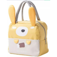 Yellow Cartoon Thermal Bag With Cute Rabbit Ears