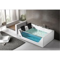 Baignoire de massage whirlpool acrylique avec lumière 7 couleur