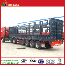 Bulk Cage Truck Semi Trailer / Livestock Trailer for Sale