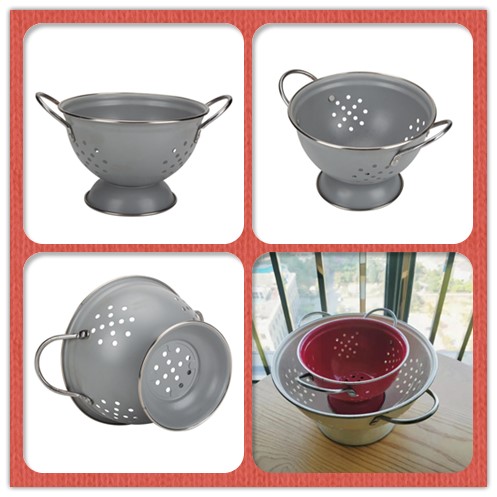 Grey Fruit Dish Fruit Colander Color