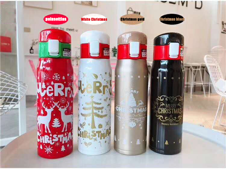 Stainless Steel Christmas Thermos