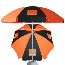 Kundenspezifische Logo-Druck-Werbung Sonnenschirm-Regenschirm-Strand-Regenschirm