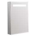 Frameless Aluminum Single Door Led Light Mirror Cabinet