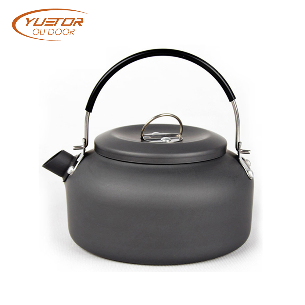 1.4L Anodised aluminum Outdoor BBQ kettle tea pot (2)