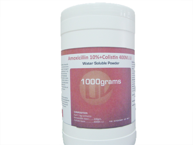 Amoxicillin Colistin Water Soluble Powder