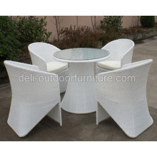 Chaise de rotin extérieur de meubles salle à manger Table ronde
