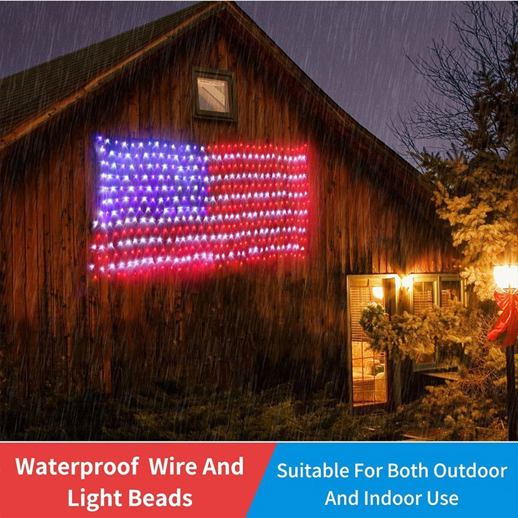 220v led net light set 4' x 6' warm whit