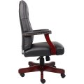 Wood Black Office Computer Arm Living Room Chairs