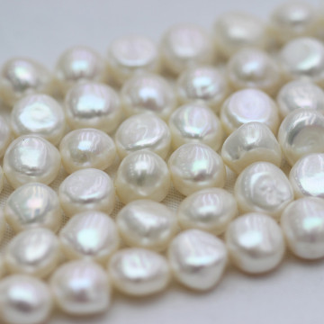 11-12mm AAA Nugget Baroque Biwa Pearl Beads Strands (E190040)