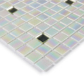 Mosaic White Iridescent Glass Inside Decor Brick