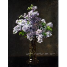 Pure Hand-Painted Oil Paintings Flowers on Canvas Wall Art for Living (ECH-109)