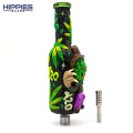 Glass Smoking Bongs with Polymer clay figure