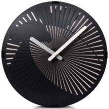 Современные черные настенные художественные часы