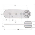 Side Curtain Roller Flat Ball Bearing Rollers