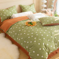 Cotton Home Printed Quilts Cover 4-Pieces Bedding Set